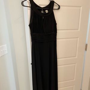 Floor length black formal gown. Size 10